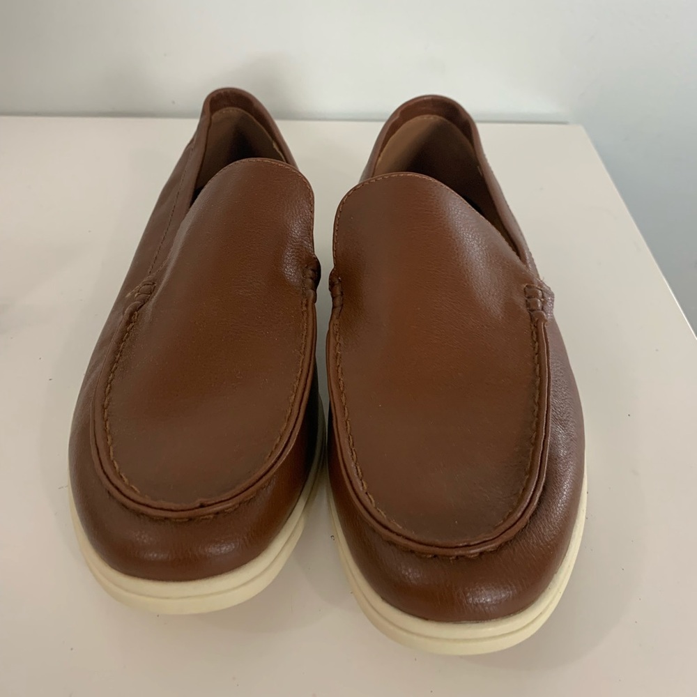 Alfani Men's Brown Leather Loafers